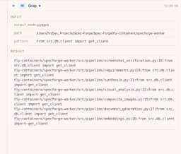Activity feed with detailed tool operation logs