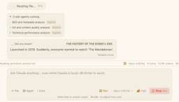 Chat conversation with trivia context