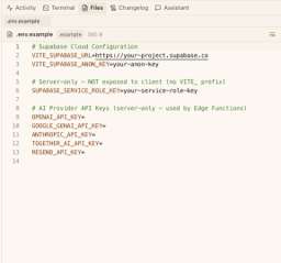 Integrated Monaco editor with syntax highlighting
