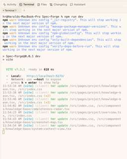 Integrated terminal with multiple tabs